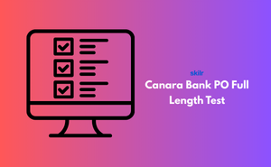 Canara Bank PO Full Length Test