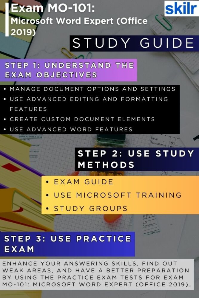 Exam MO-101: Microsoft Word Expert (Office 2019)
