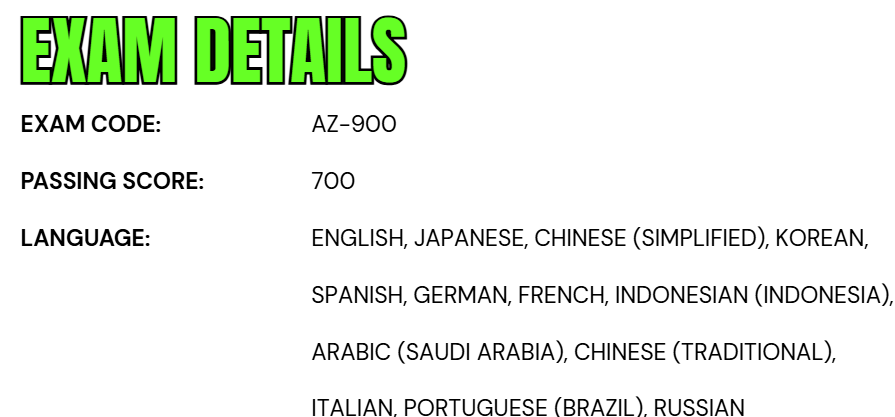 Exam AZ-900