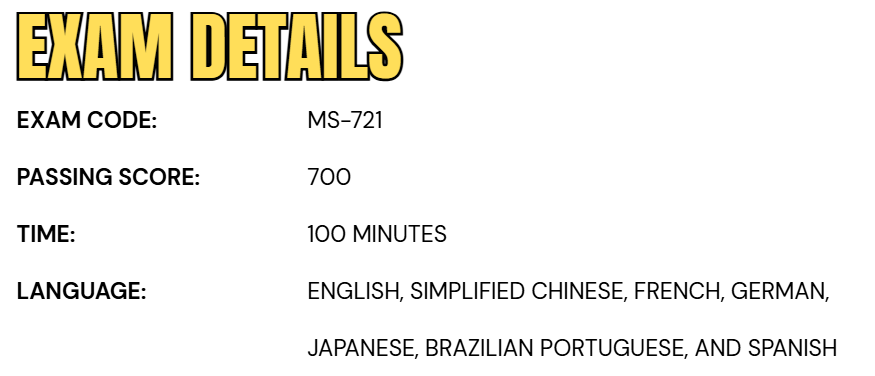 Exam MS-721