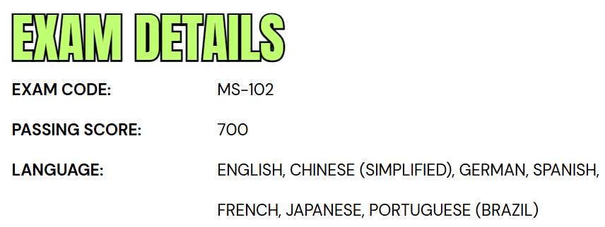 Exam MS-102