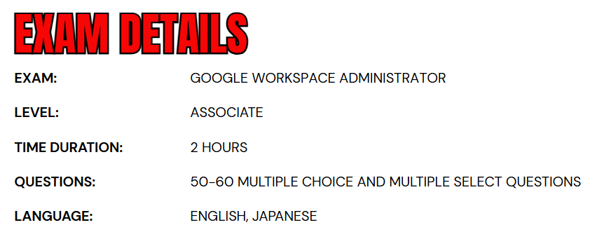 Associate Google Workspace Administrator Exam
