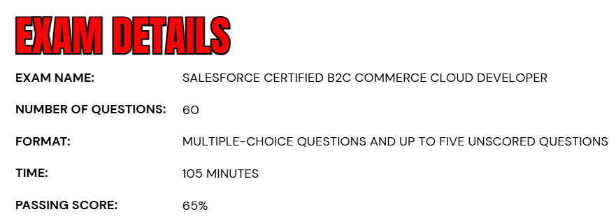 Salesforce Certified B2C Commerce Cloud Developer