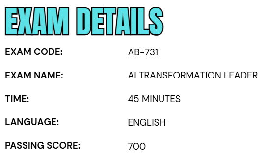 Exam AB-731: AI Transformation Leader